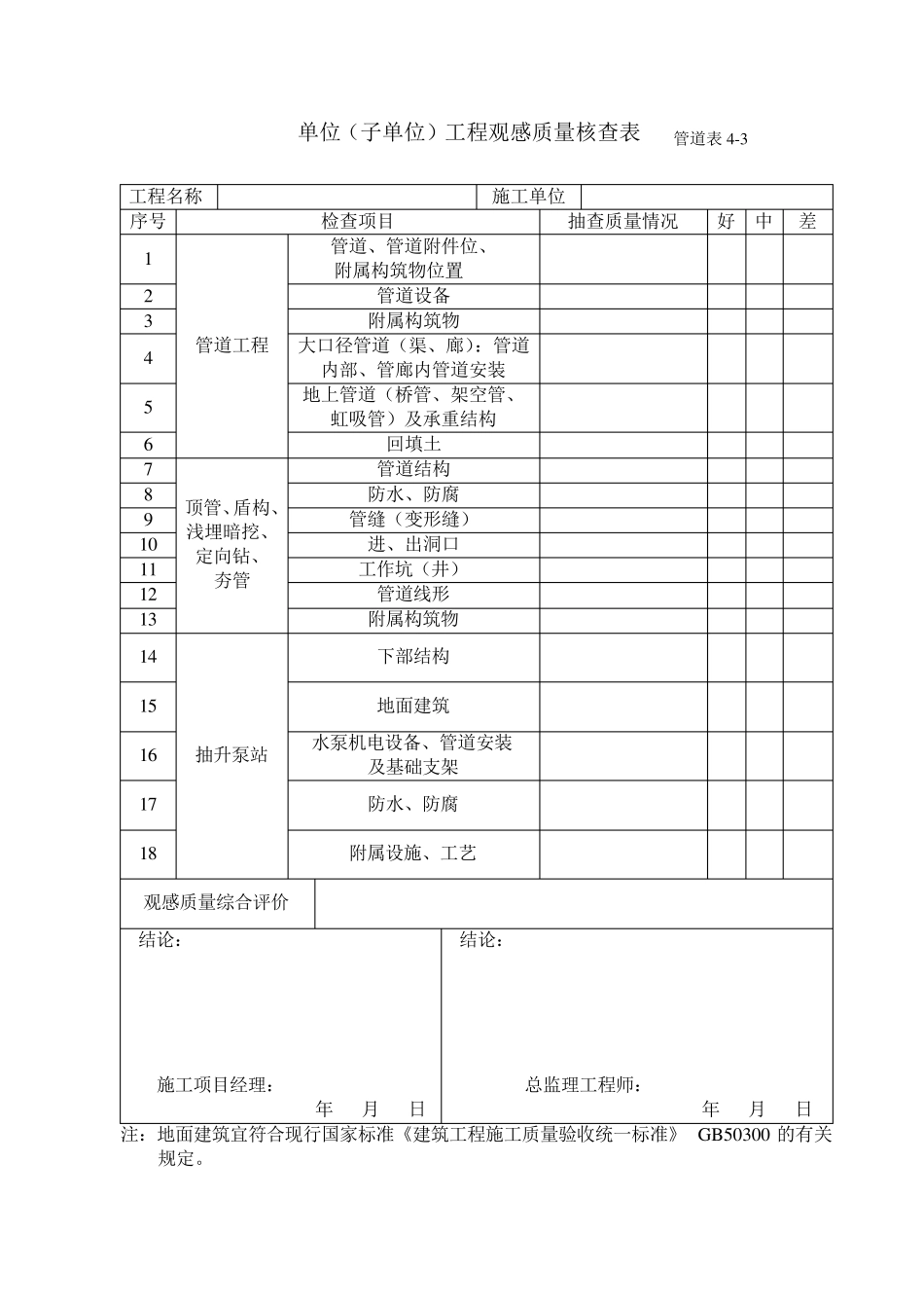 给排水管道验收表格_第2页