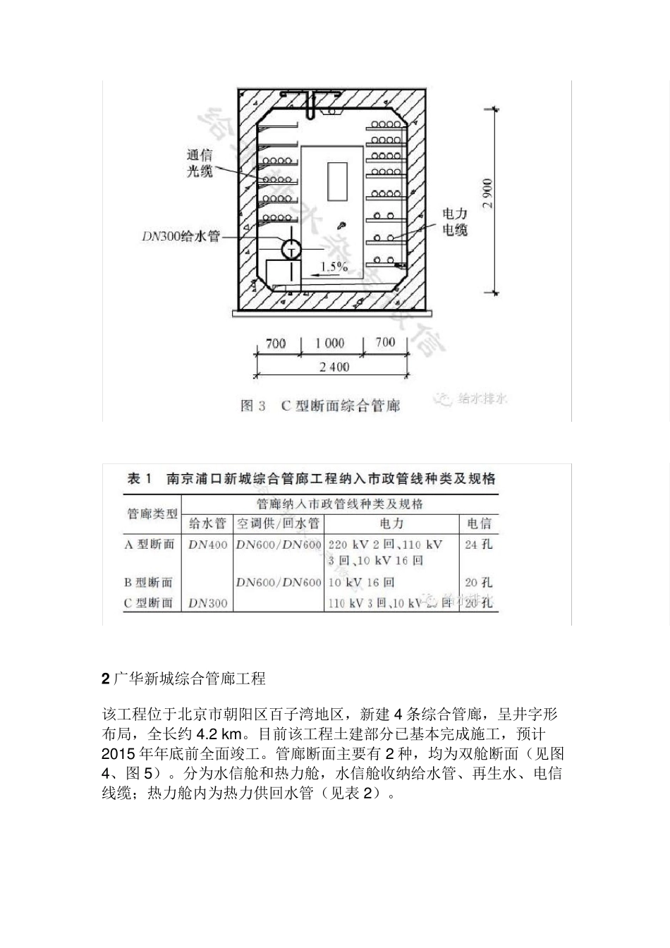 给水排水综合管廊重要节点设计大全,内附详图_第3页