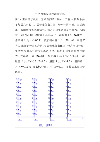 给水设计秒流量计算举例1