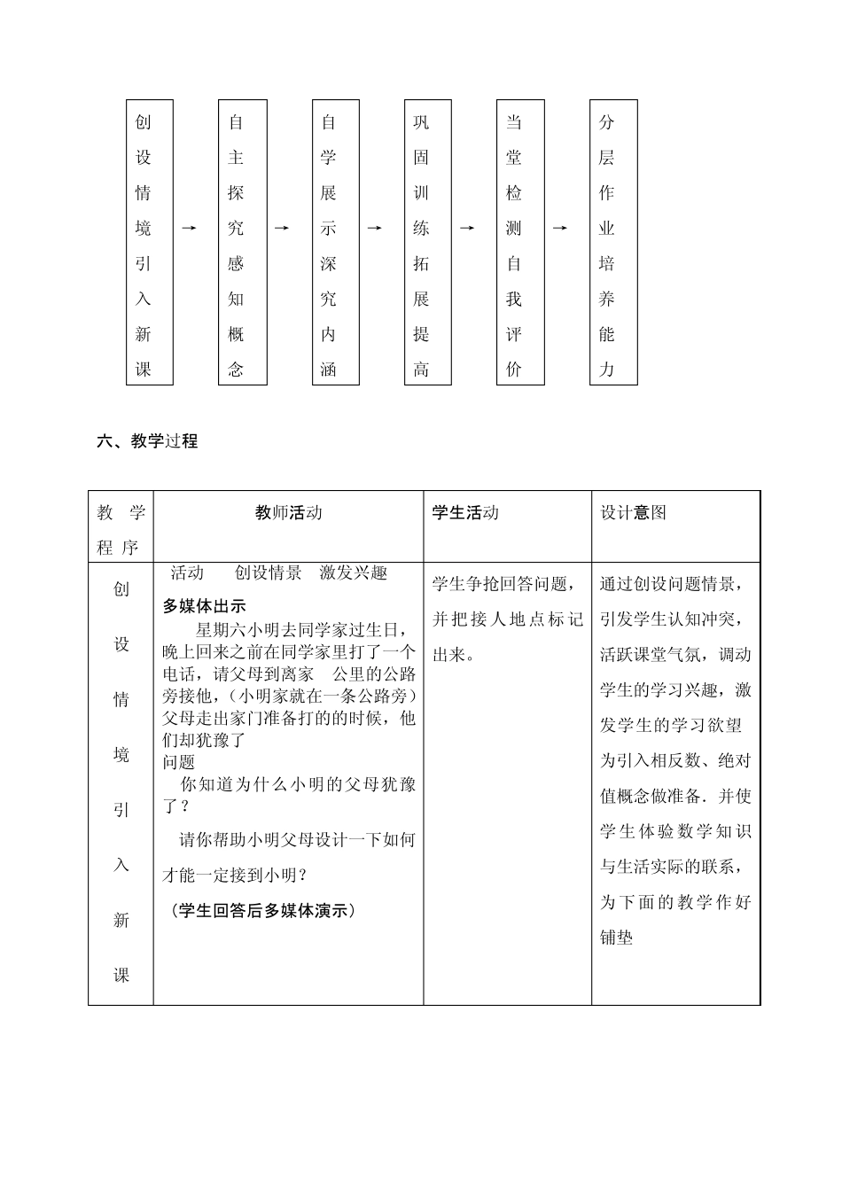 绝对值教学设计_第2页