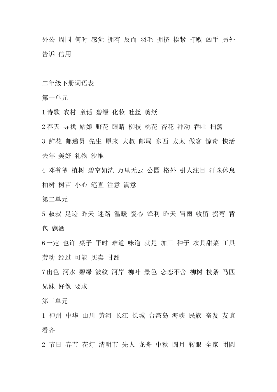 统编版一至六年级词语表_第3页