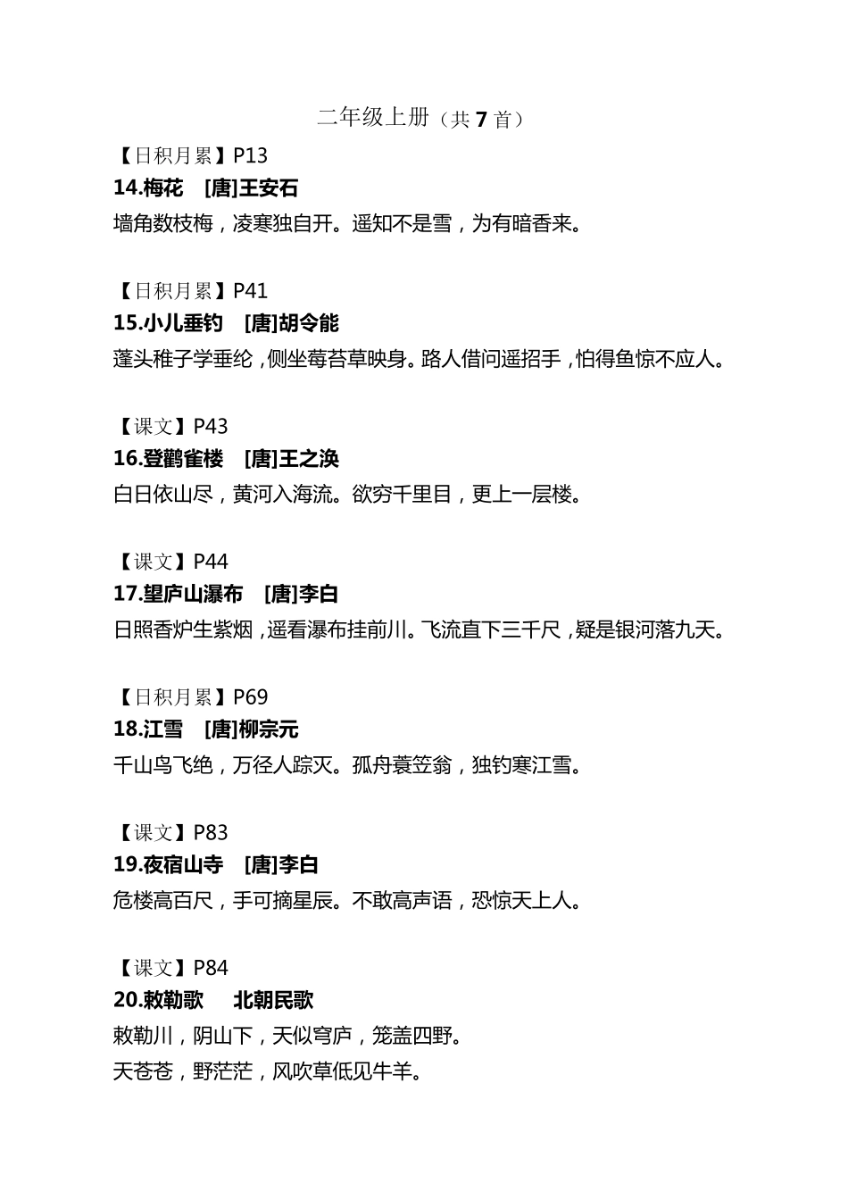 统编语文教材16年级古诗文汇总_第3页