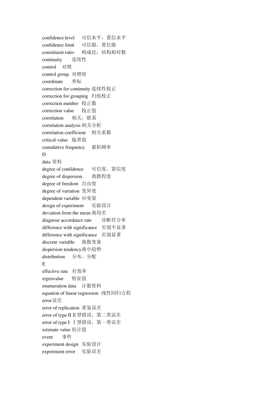 统计学专业词汇英文翻译_第2页