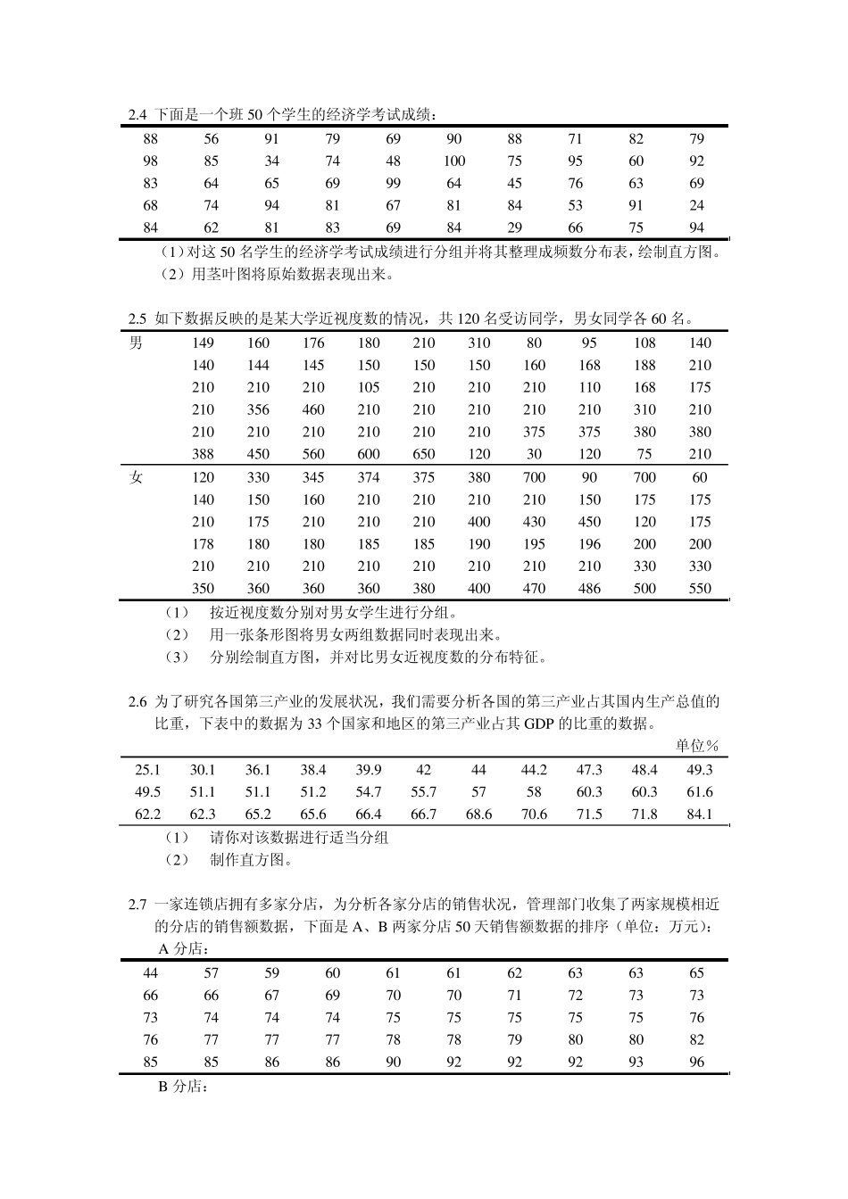统计学习题(抽样分布、参数估计)_第2页
