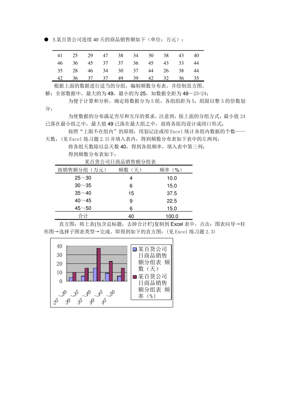 统计学习题答案第2章统计数据的描述_第3页