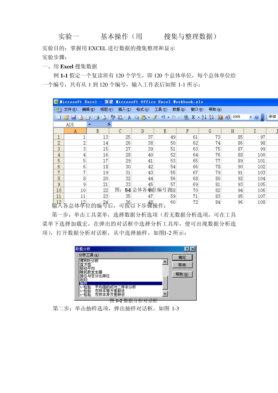 统计学实验Excel实习_第2页