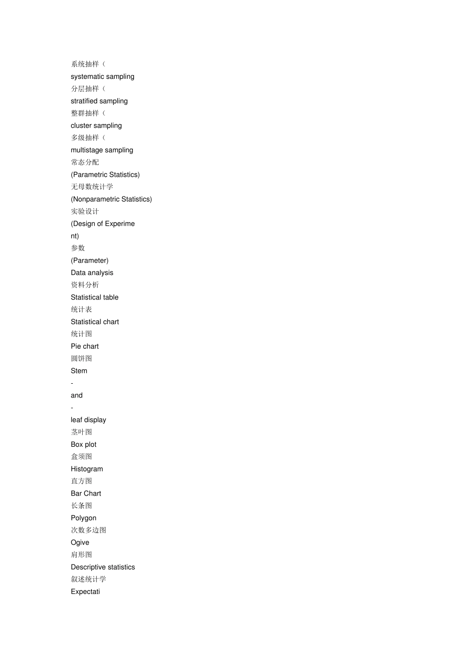 统计学术语中英对照_第2页