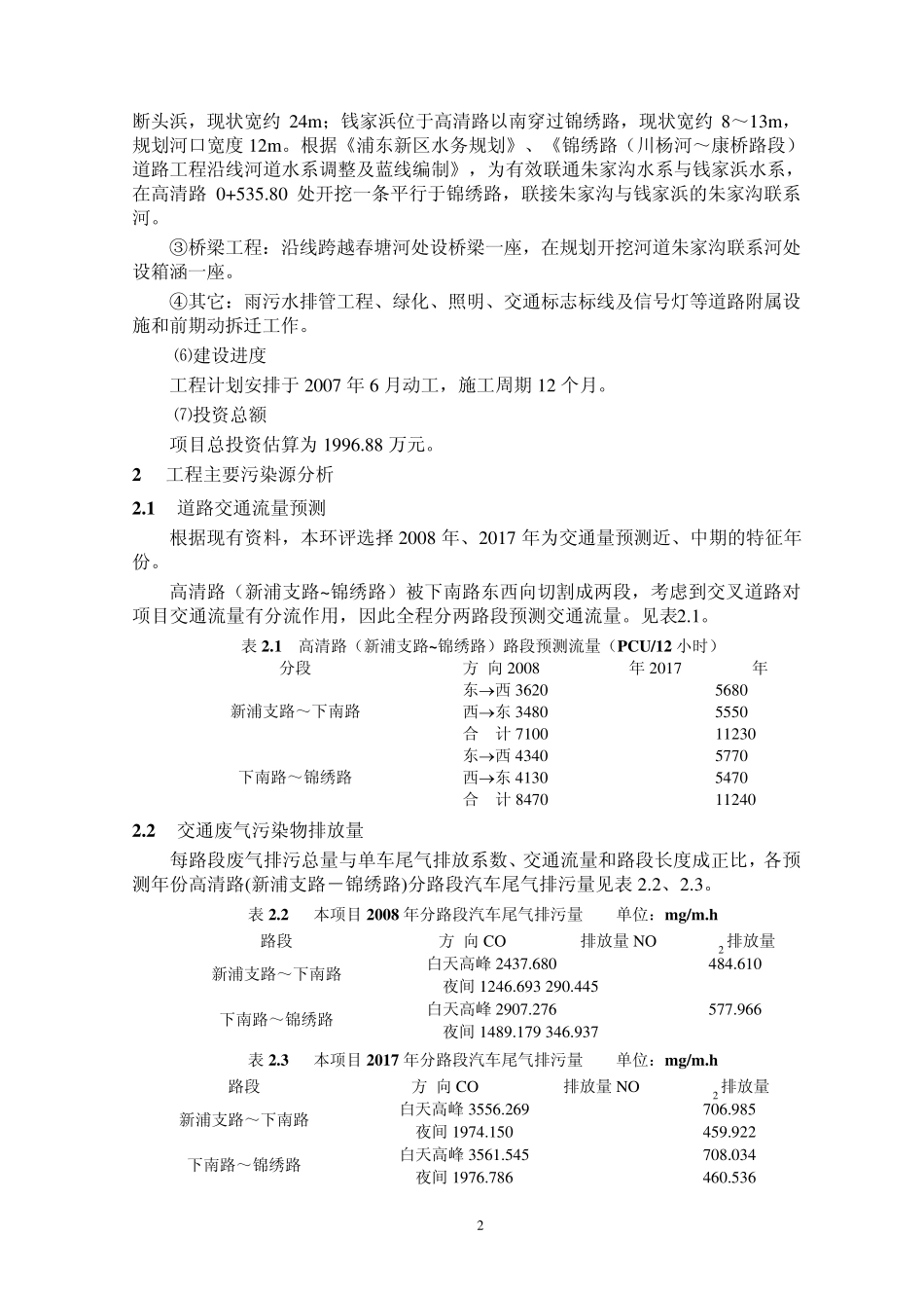 绣路)新建工程项目环境影响报告书(简_第2页