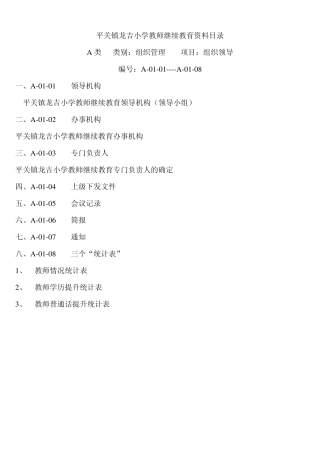 继续教育资料目录