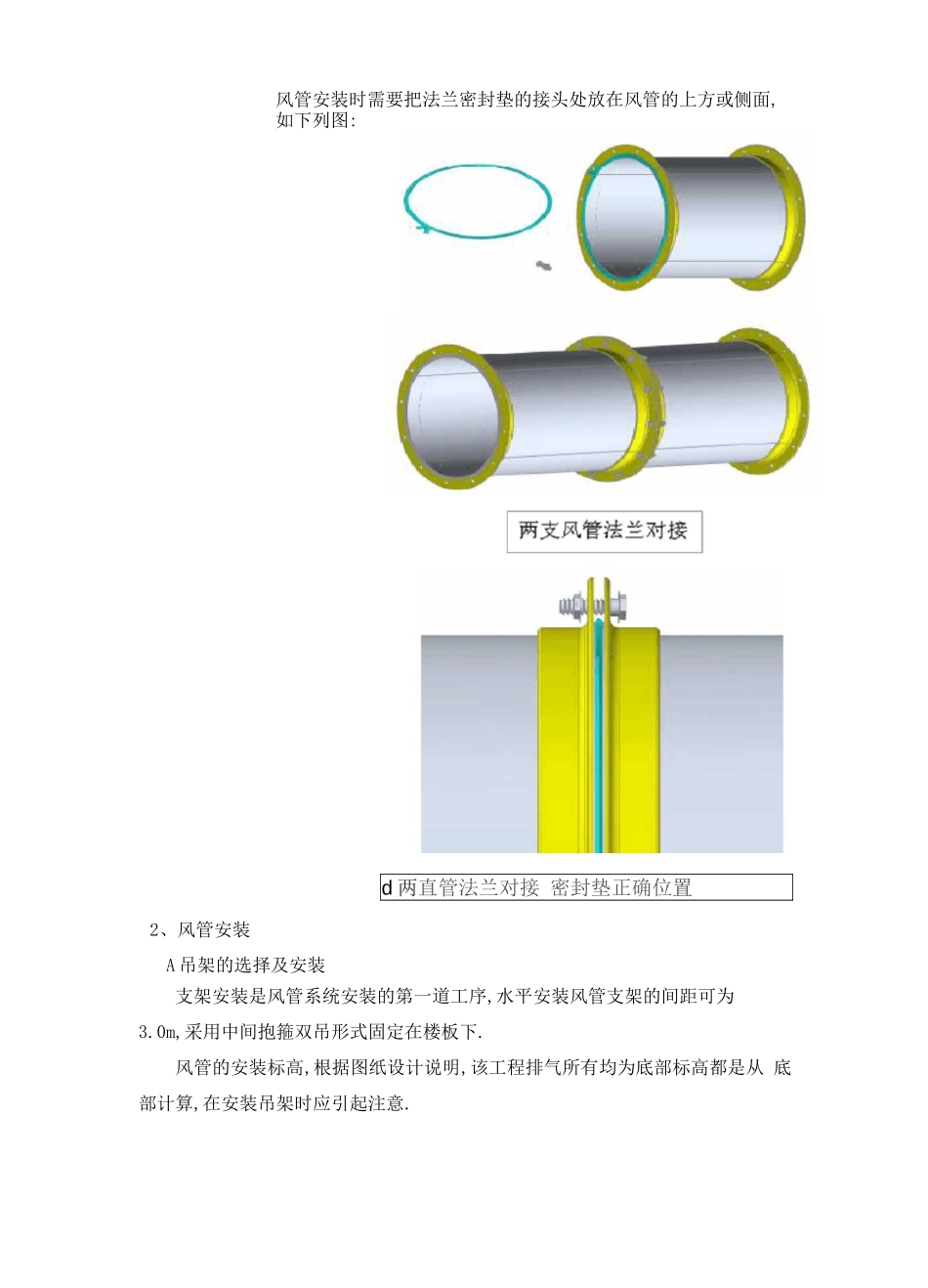 工艺排气风管制作及安装技术方案_第2页