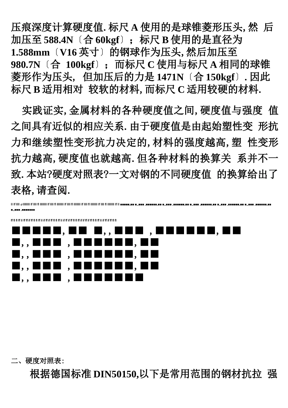 布氏硬度、洛氏硬度与维氏硬度的换算_第3页