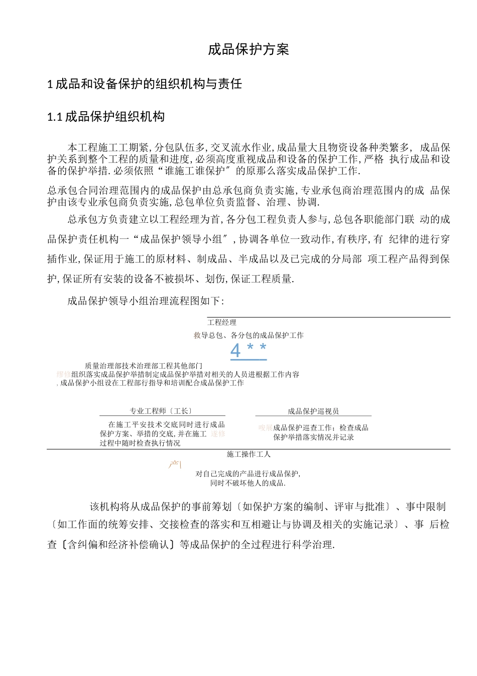 成品保护计划_第1页