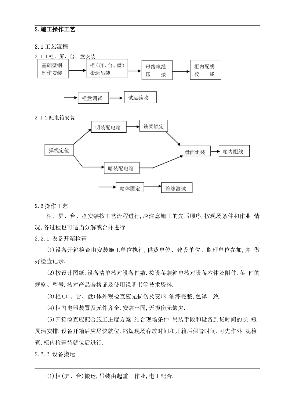成套配电柜、控制柜安装_第2页