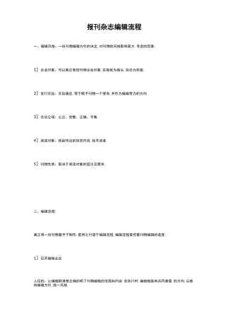 报刊杂志编辑步骤