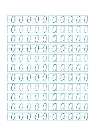 标准版幼儿阿拉伯数字10描红可编辑修改版
