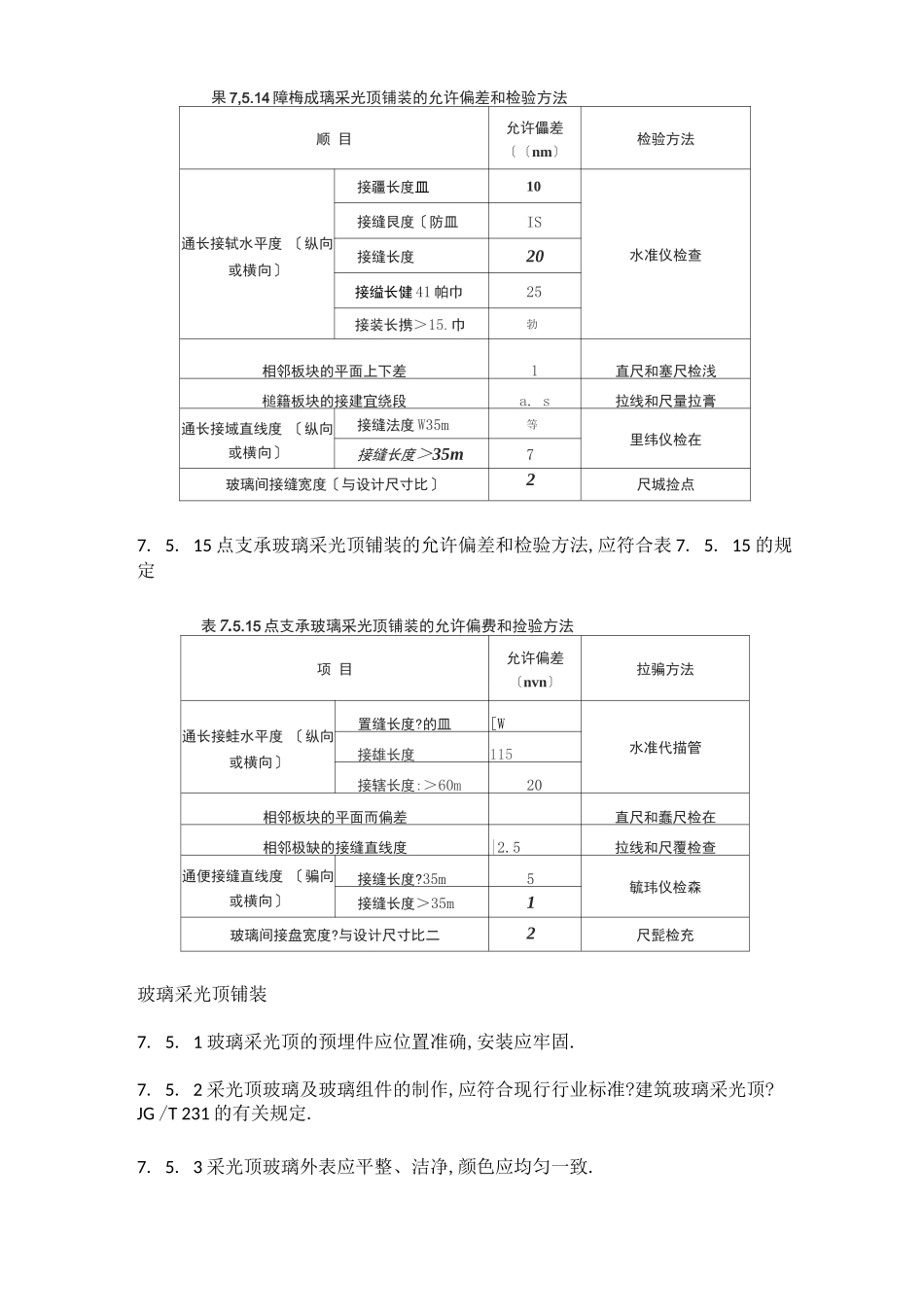 玻璃采光顶铺装质量验收规范标准_第3页