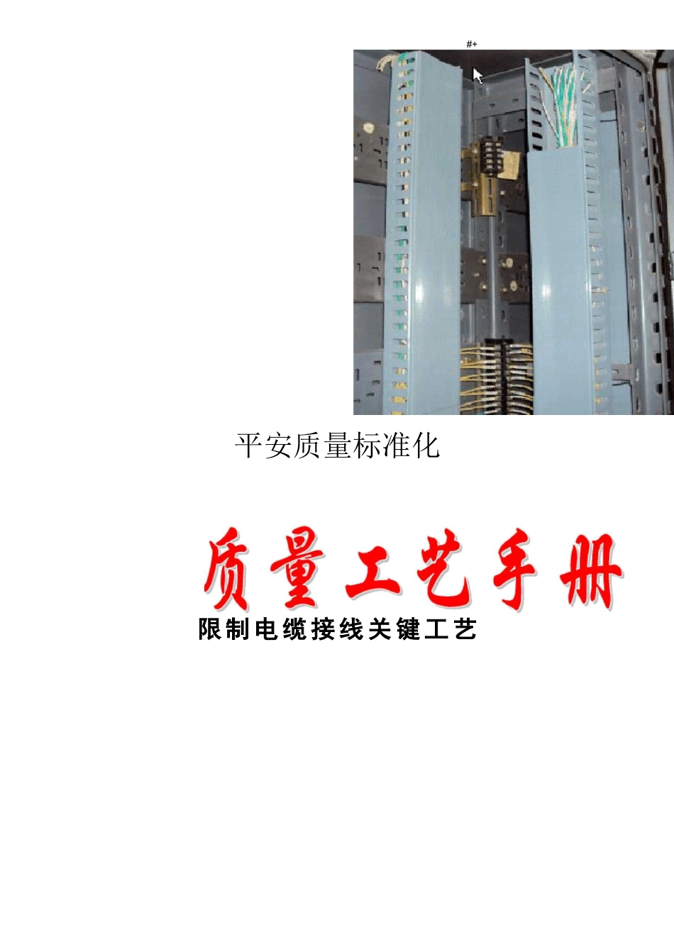 电力系统控制电缆接线工艺标准要求_第1页