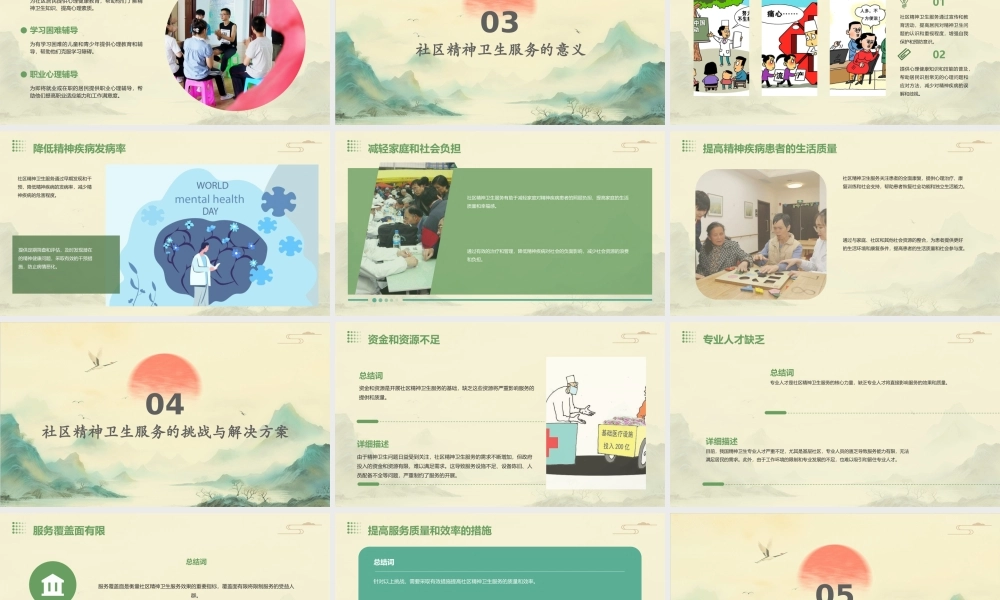 社区精神卫生服务的内容和意义课件