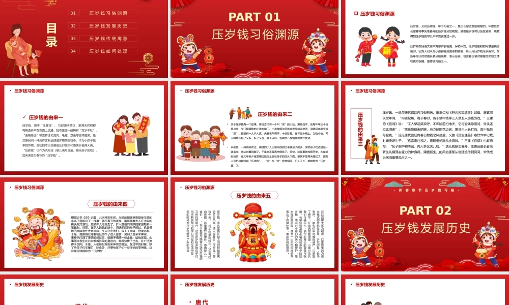 新年传统习俗--压岁钱