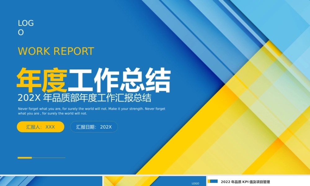 品质部年度工作汇报总结