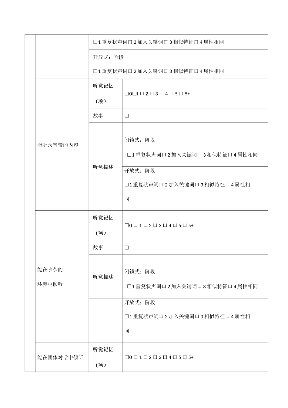 听觉言语康复评估表_第3页