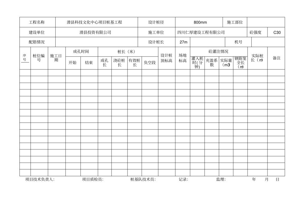 旋挖钻钻孔记录表_第3页