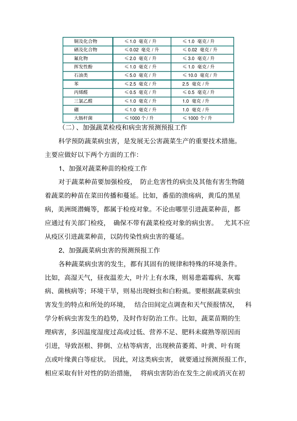 无公害蔬菜栽培的基本措施汇总_第3页