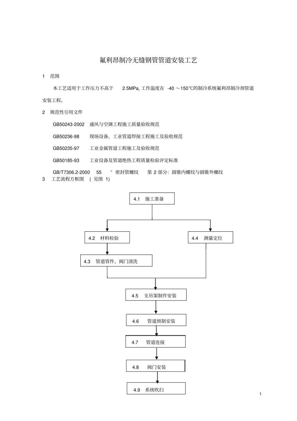 无缝钢管管道安装工艺_第1页