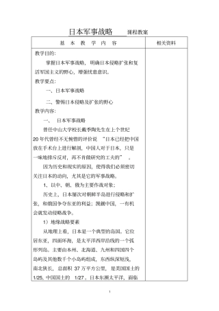 日本军事战略