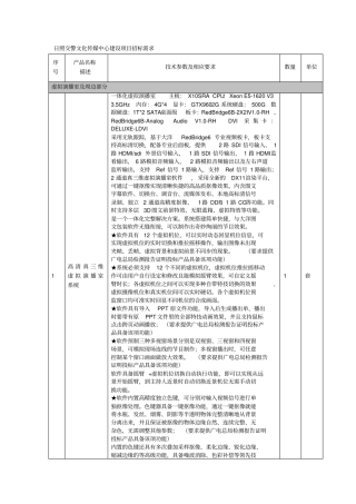 日照交警文化传媒中心建设项目招标需求