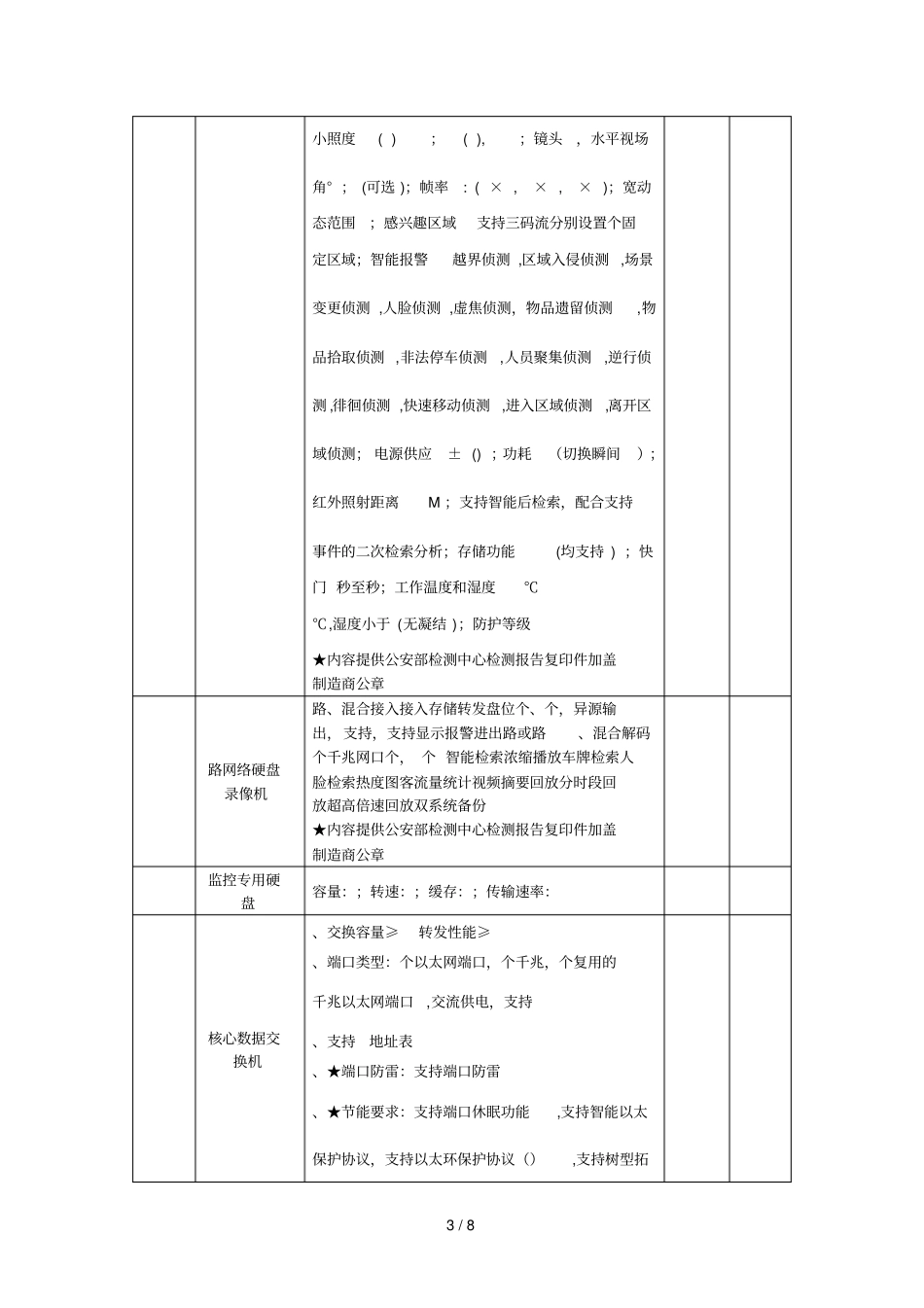 日照东港区秦楼街道办公设备购置项目采购内容和技术要求_第3页