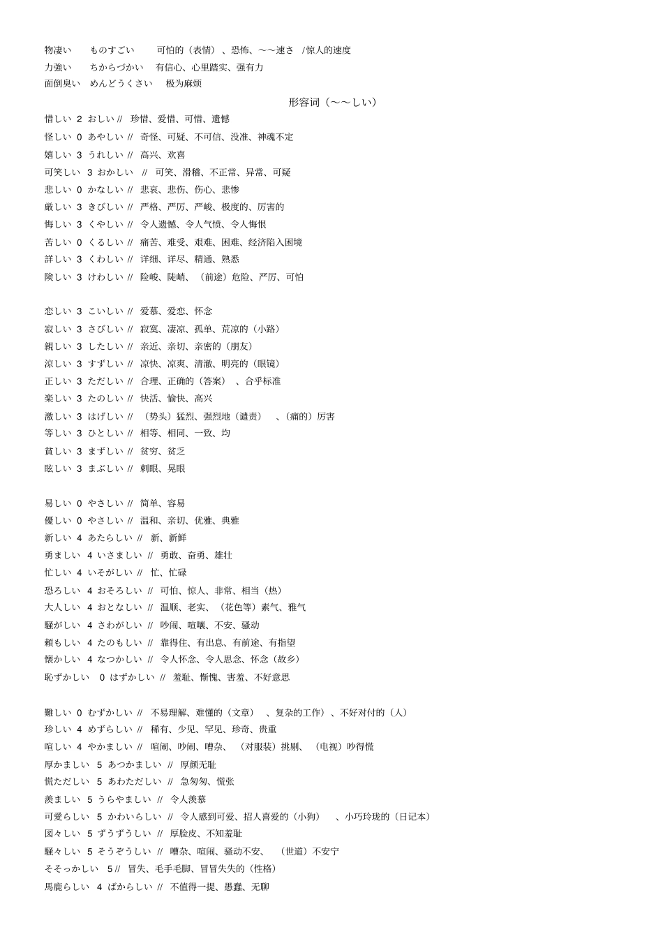 日语N2词汇整理_第3页