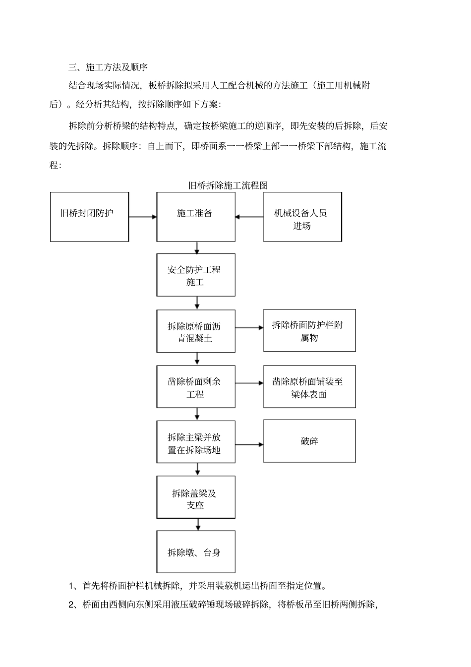 旧桥拆除施工专业技术方案_第3页
