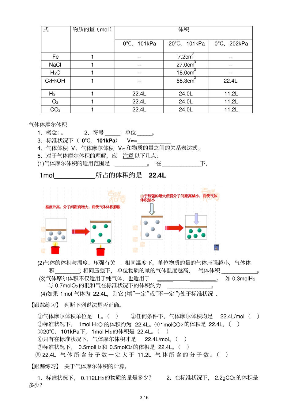 时气体摩尔体积_第2页