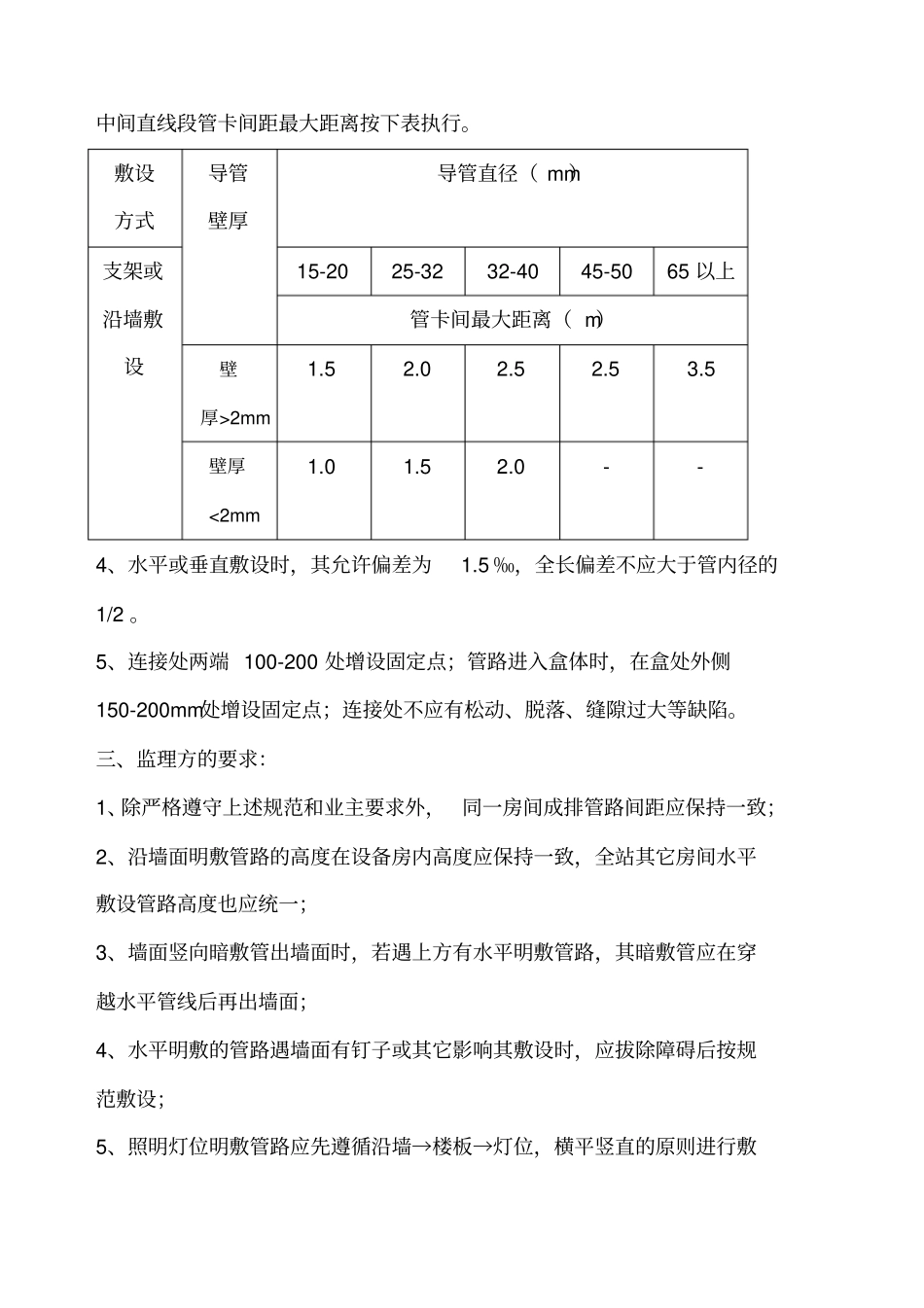 明敷管线施工工艺的要求_第2页