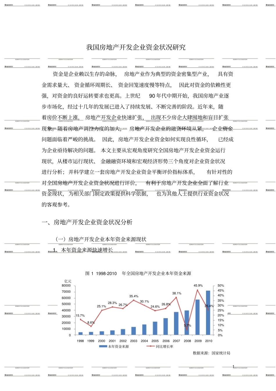 易居房地产开发企业资金状况分析_第1页