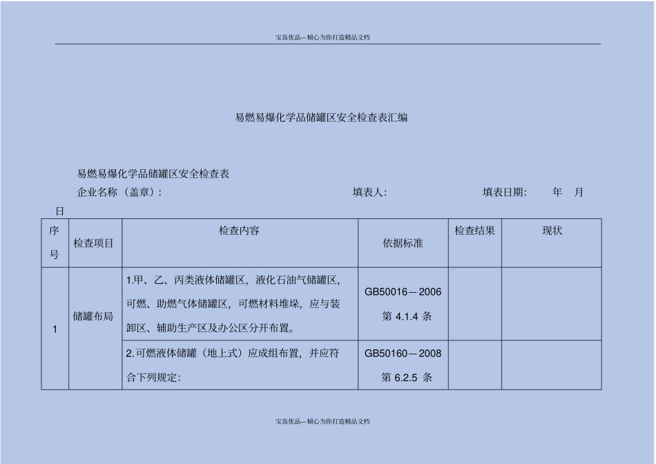 易燃易爆化学品储罐区安全检查表汇编_第2页