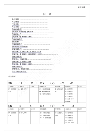 星网锐捷DVR产品手册【版】20p