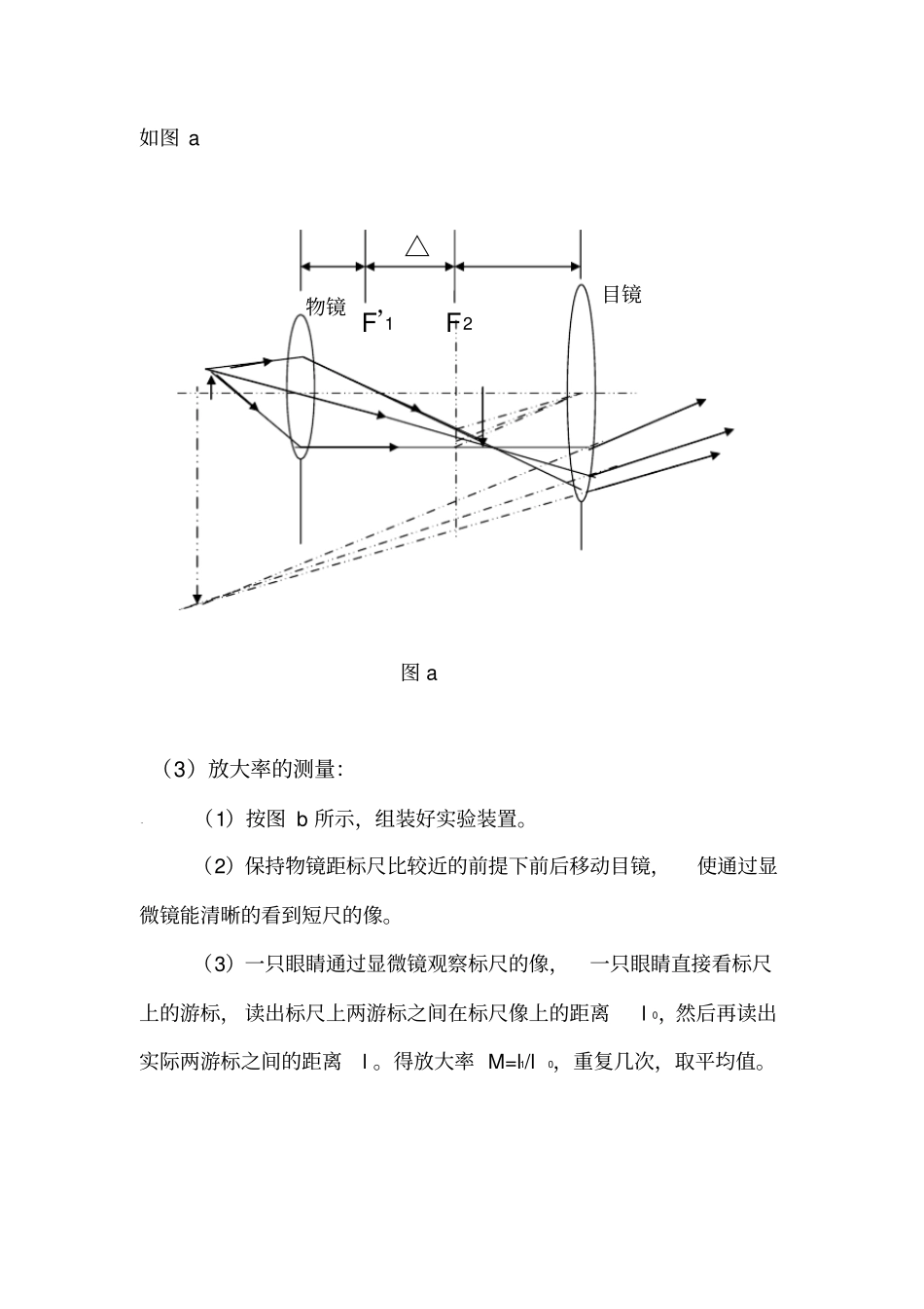 显微镜与望远镜的组装及放大率的测定_第2页