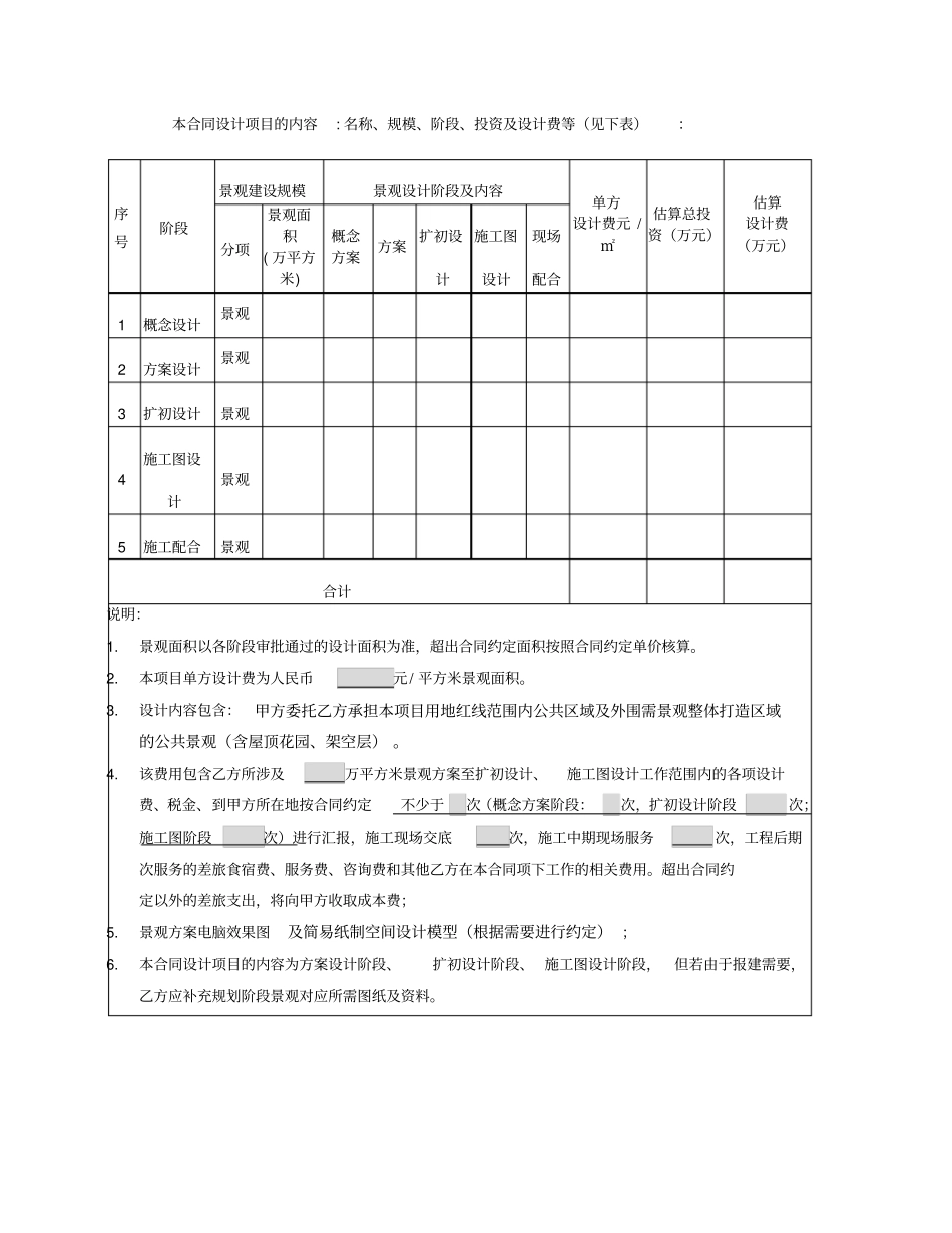 景观工程设计合同范本2017年版_第3页