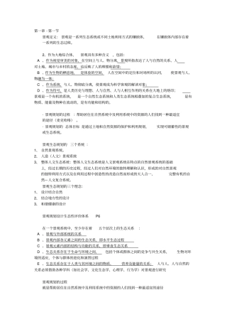 景观生态学重点整理
