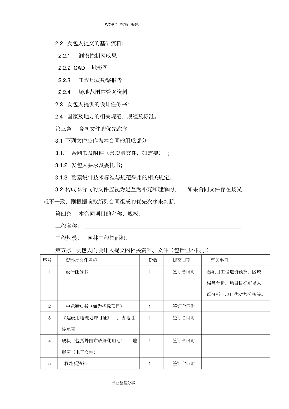 景观设计合同模板模板_第3页