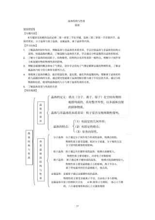 晶体结构与性质