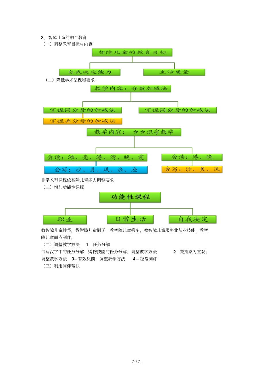 智力障碍儿童融合教育教学_第2页