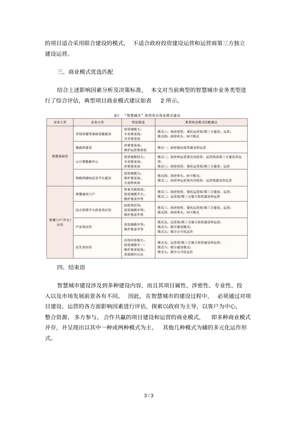 智慧城典型商业模式研究分析和选择版_第3页