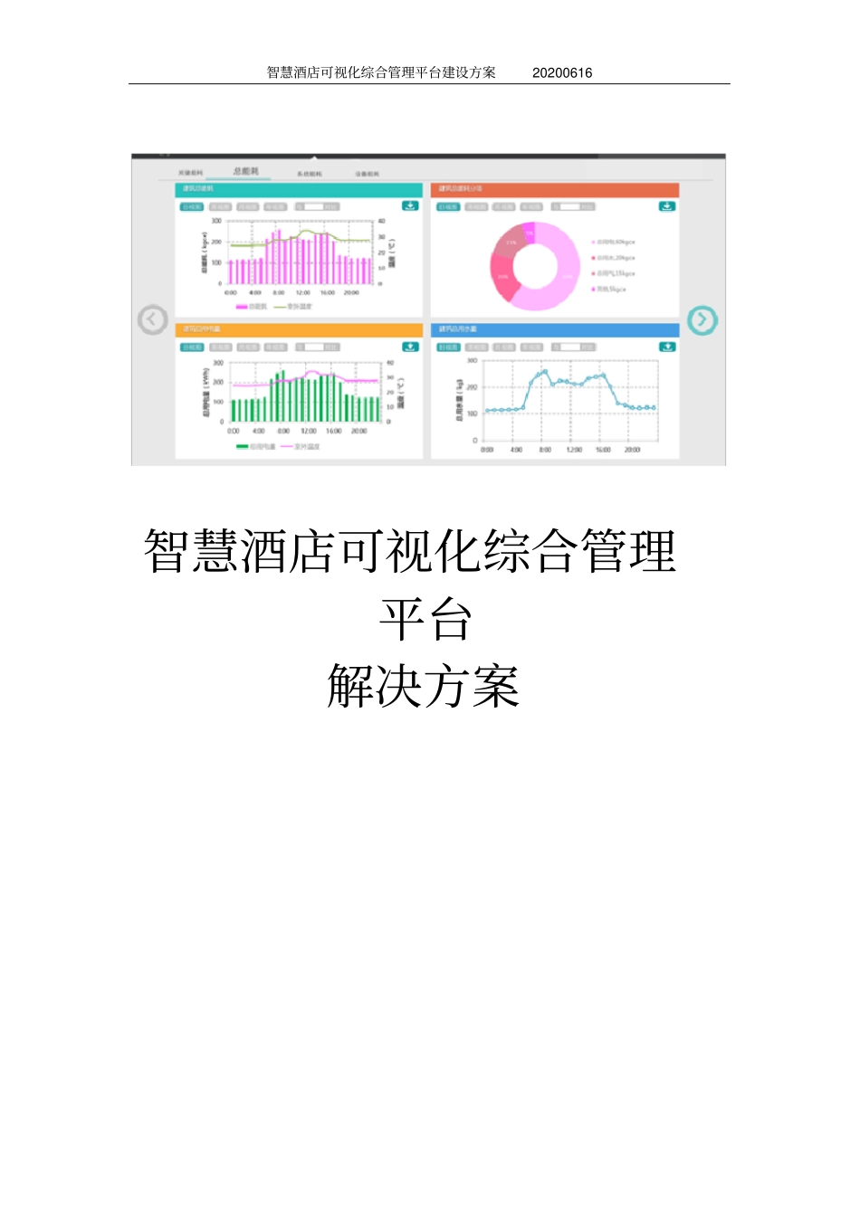 智慧酒店可视化综合管理平台解决方案_第1页