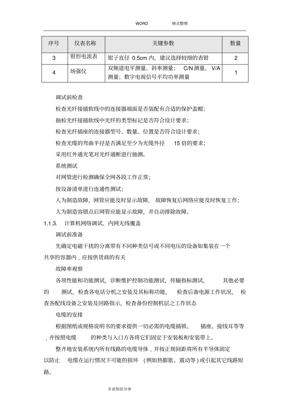 智能25个系统施工调试方法,步骤,验收、试运行方法_第3页