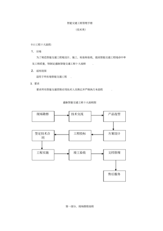 智能交通项目管理手册