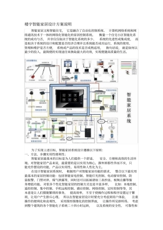 智能家居设计方案说明