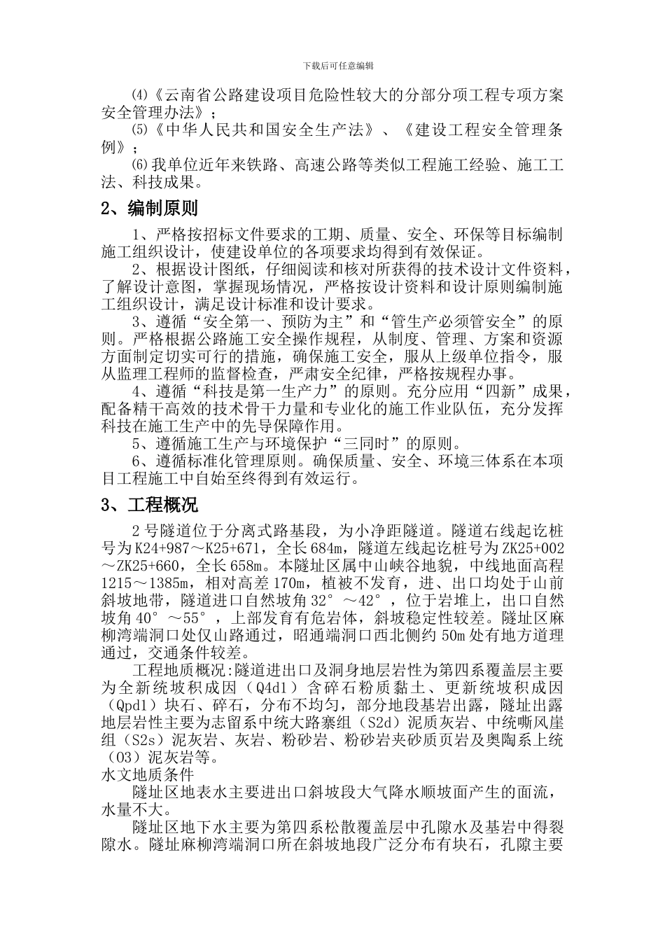 2号隧道有害气体检测安全施工专项方案_第3页